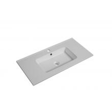 36 Inch Integrated White Ceramic Sink